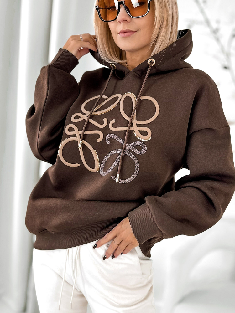 SWEATSHIRT VICENZA DARK BROWN