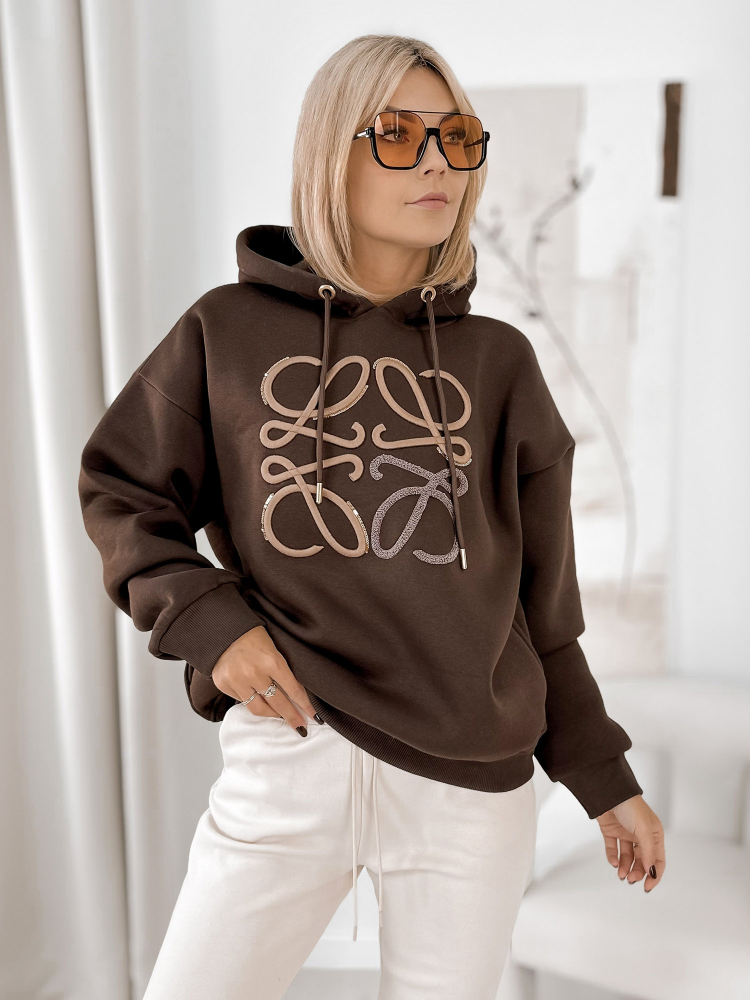 SWEATSHIRT VICENZA DARK BROWN