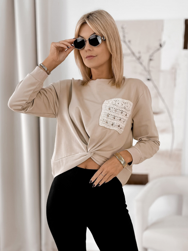 SWEATSHIRT CLORINDA BEIGE