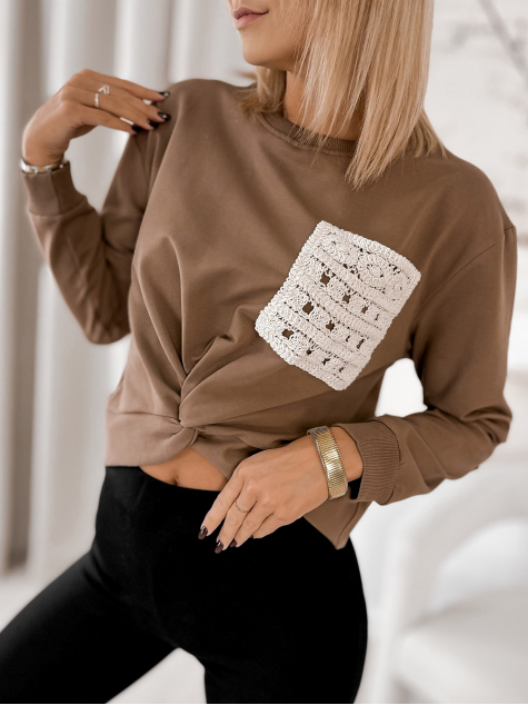 SWEATSHIRT CLORINDA BROWN