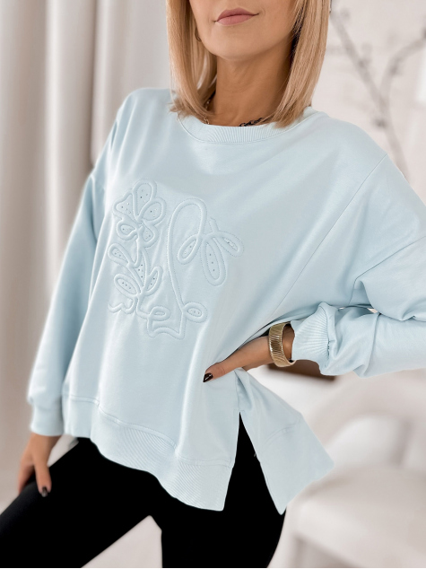 SWEATSHIRT TANCREDI BLAU