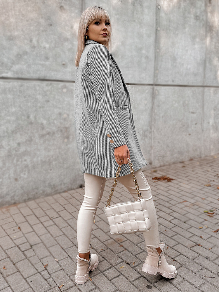 MANTEAU LOULE GRIS CLAIR