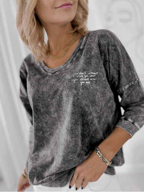 BLUSE ZERLINA ANTHRAZIT
