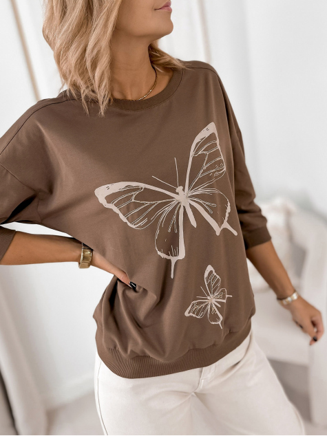 BLOUSE FIGARO BROWN