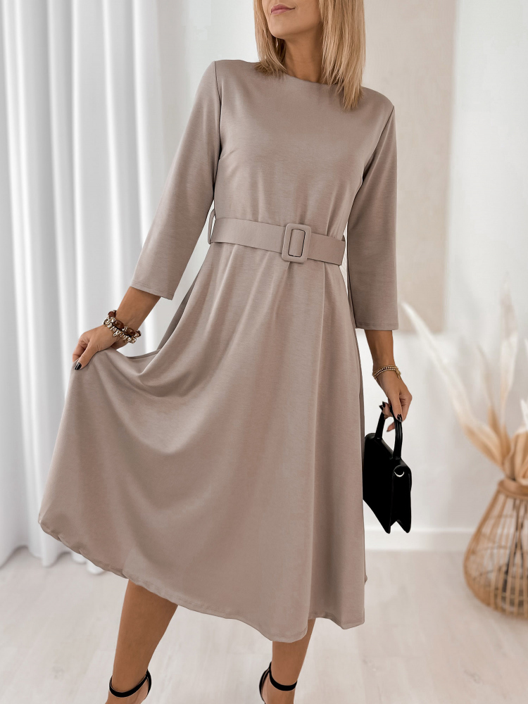 DRESS ALAMEDA DARK BEIGE