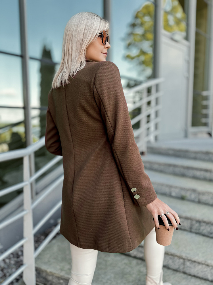 MANTEAU LOULE BRUN