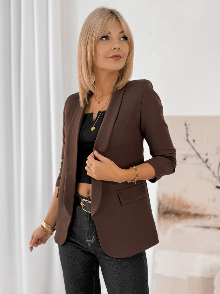 BLAZER CAPRI DUNKELBRAUN
