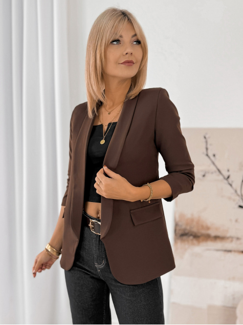 BLAZER CAPRI DUNKELBRAUN