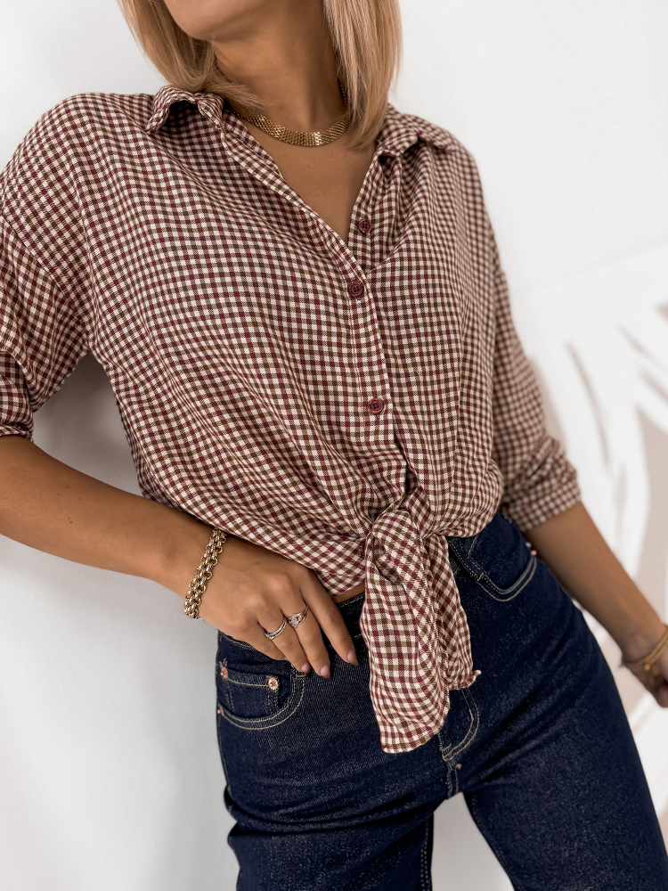 CHEMISE CALLIOPE BORDEAUX