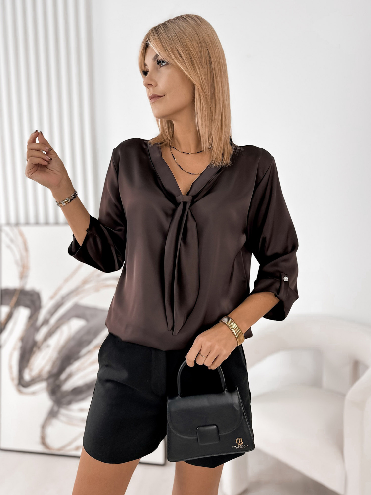 BLOUSE ZINGARA BRUN