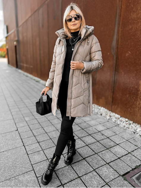 VESTE KARELA BEIGE FONCÉ