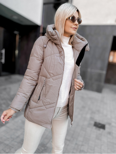 VESTE TARIEL BEIGE FONCÉ