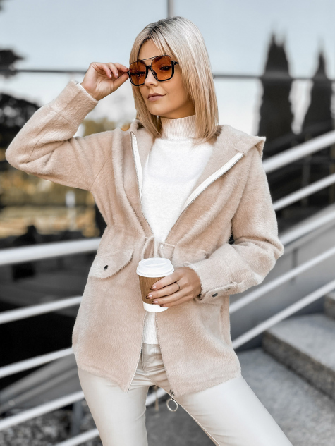 MANTEAU ALPAKA ORRIS BEIGE