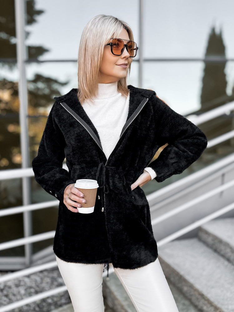 MANTEAU ALPAKA ORRIS NOIR