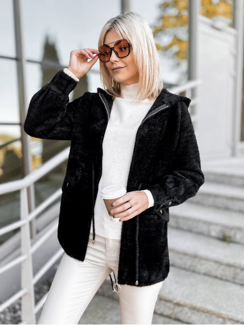 MANTEAU ALPAKA ORRIS NOIR