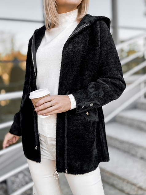 COAT ALPAKA ORRIS BLACK