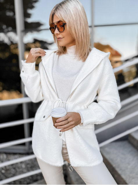 MANTEAU ALPAKA ORRIS ÉCRU