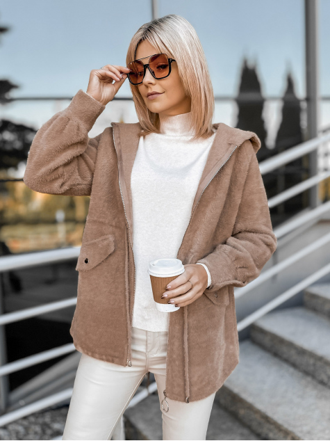 COAT ALPAKA ORRIS DARK BEIGE