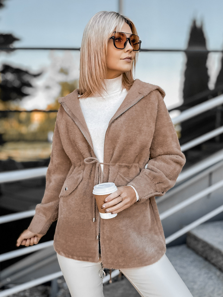 COAT ALPAKA ORRIS DARK BEIGE
