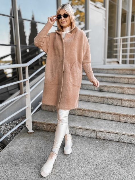 COAT ALPAKA REIL CARAMEL