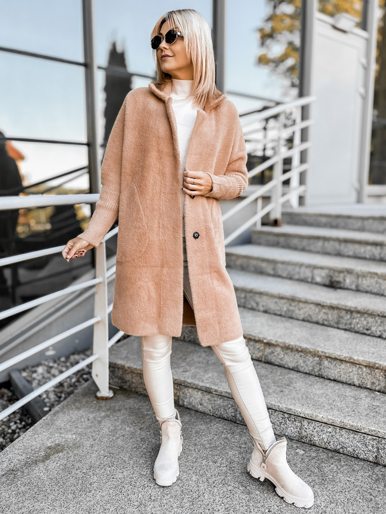 MANTEAU ALPAKA REIL CARAMEL