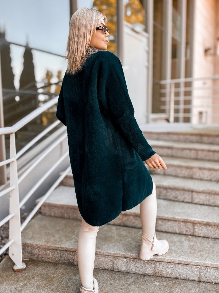 MANTEAU ALPAKA REIL VERT