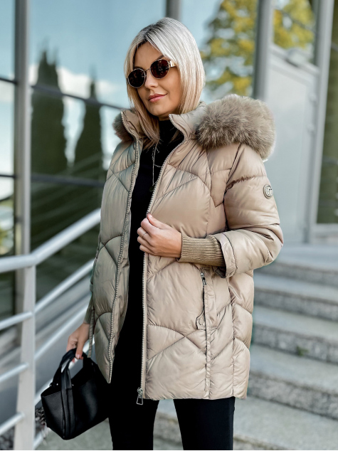 VESTE COEN BEIGE FONCÉ