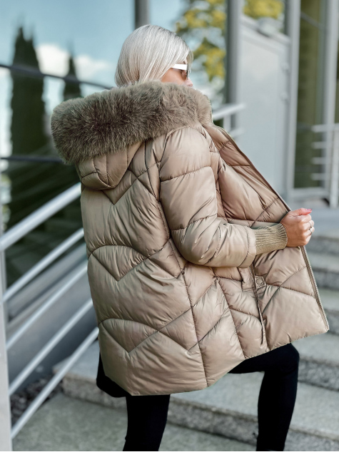 VESTE COEN BEIGE FONCÉ
