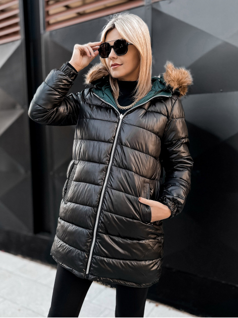 JACKET TWO-SIDED GREEN SUELIABLACK