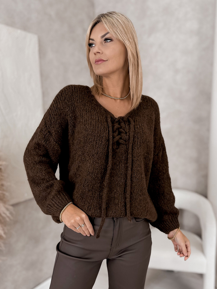 PULLOVER CASPIAN BRAUNER