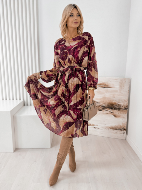 ROBE ISOLDE BORDEAUX