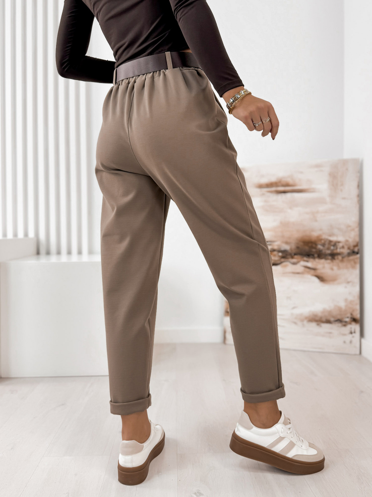 PANTALON SERAFINE BEIGE FONCÉ