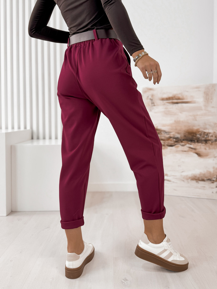 PANTS SERAFINE BURGUNDY