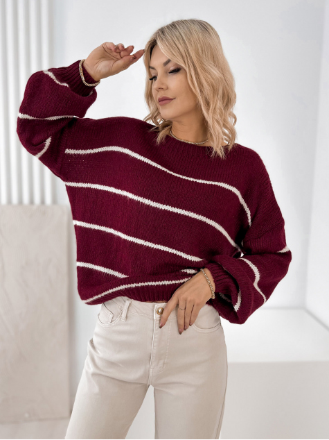 PULLOVER ASHBURY BORDEAUX