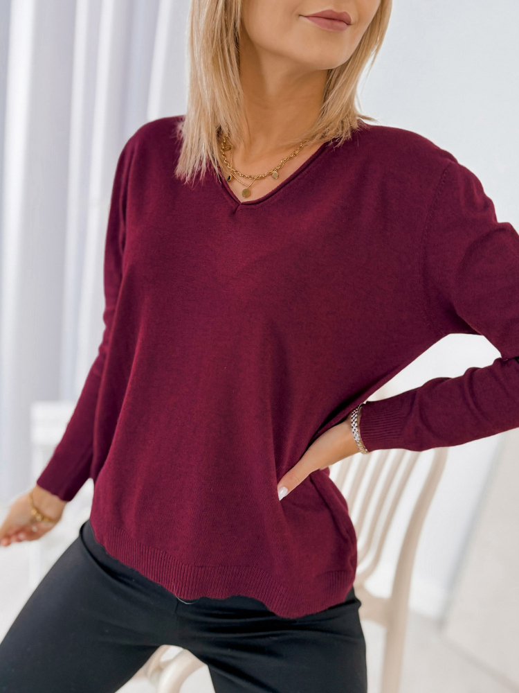 PULLOVER ARTEMIS BORDEAUX
