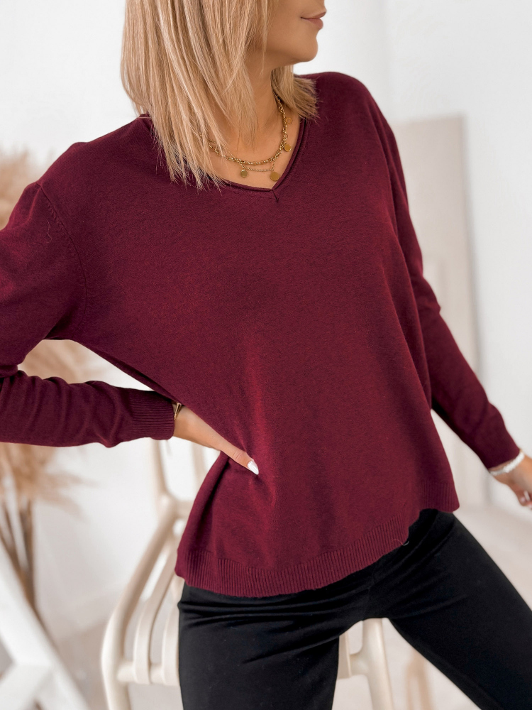 PULOVER ARTEMIS BORDEAUX