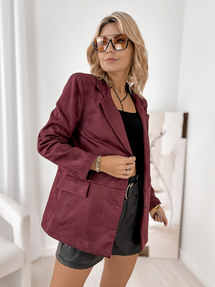 BLAZER REMEDIOS BURGUNDY