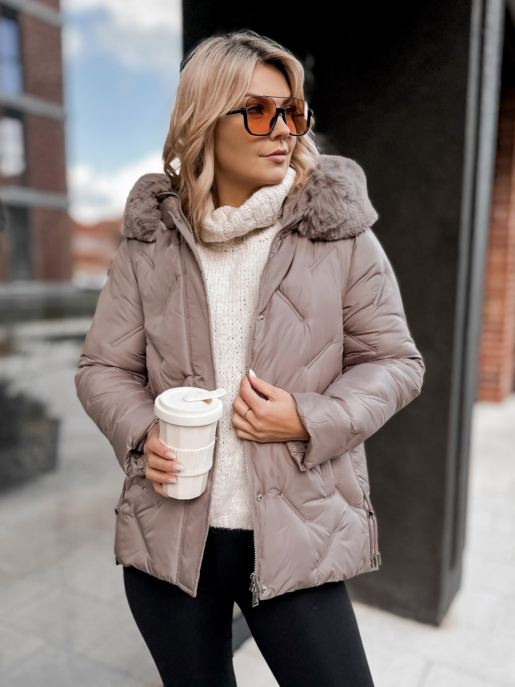 VESTE BENONI BEIGE FONCÉ