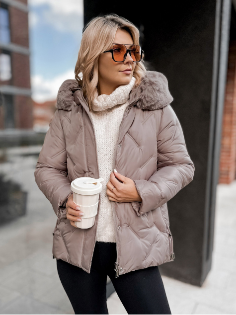 JACKET BENONI DARK BEIGE