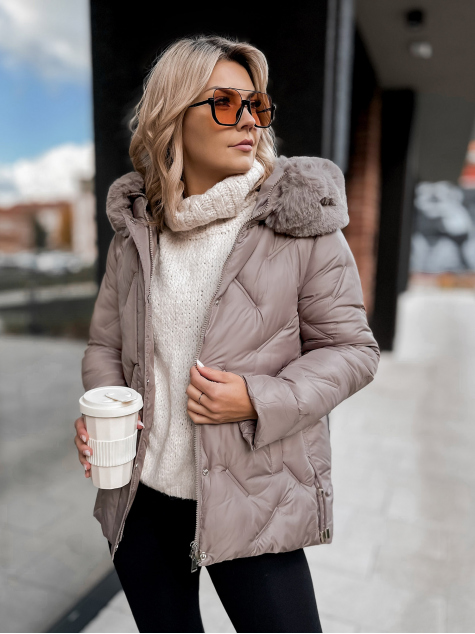 VESTE BENONI BEIGE FONCÉ
