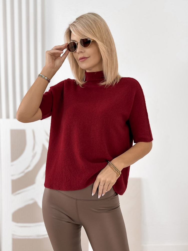 PULLOVER ASLAN BORDEAUX