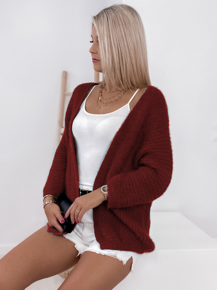 CARDIGAN MILANO BORDEAUX