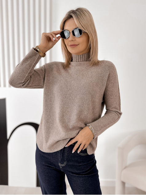 SWEATER HALDIR BEIGE FONCÉ