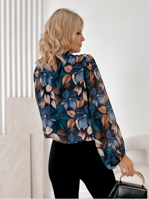 BLUSE SCHÖNES MARINEBLAU