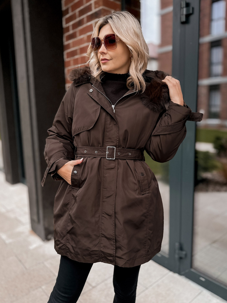 JACKE MIT ETTIE-FUTTER BRAUNE