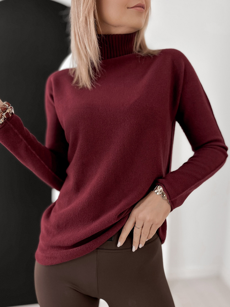 SWEATER AGNES BURGUNDY