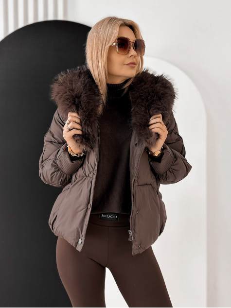 VESTE RIDLEY BRUN