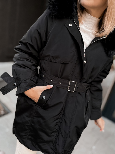 JACKET WITH ETTIE UNDERLINING BLACK
