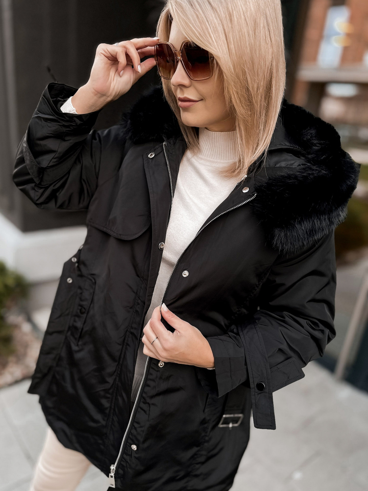 JACKE MIT ETTIE-FUTTER SCHWARZ