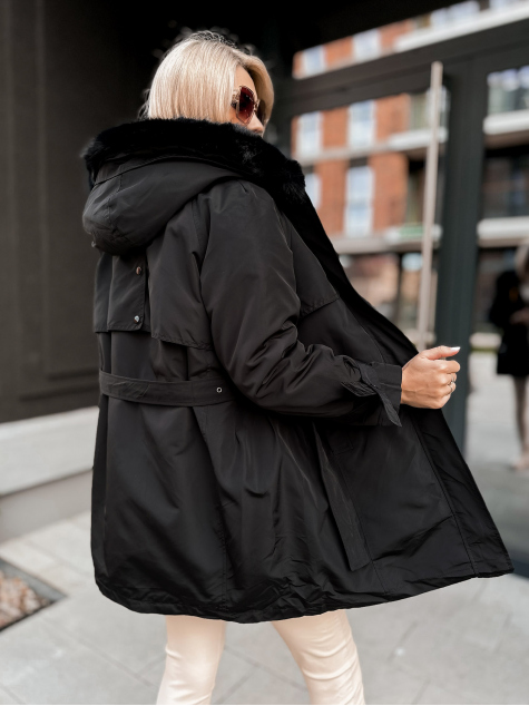 JACKE MIT ETTIE-FUTTER SCHWARZ
